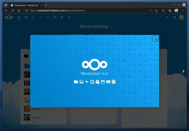 nextcloud successfully installed